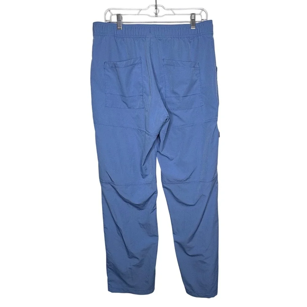 Dickies Dynamix DK110 Blue Ceil Cargo Scrub Pants Mens M Straight Leg Stretch